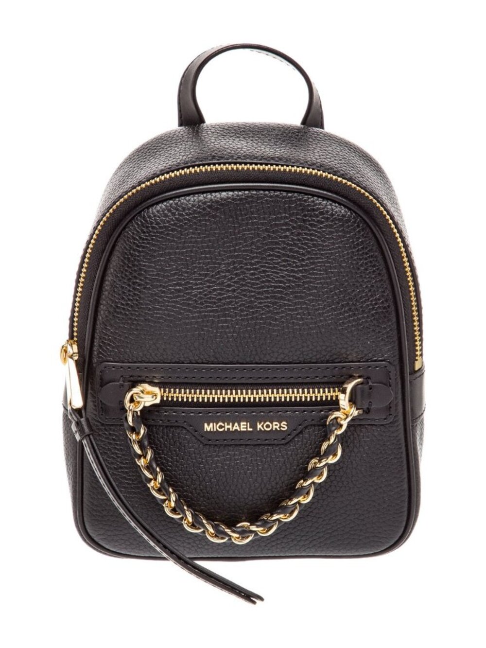 Michael Kors Black Leather Backpack